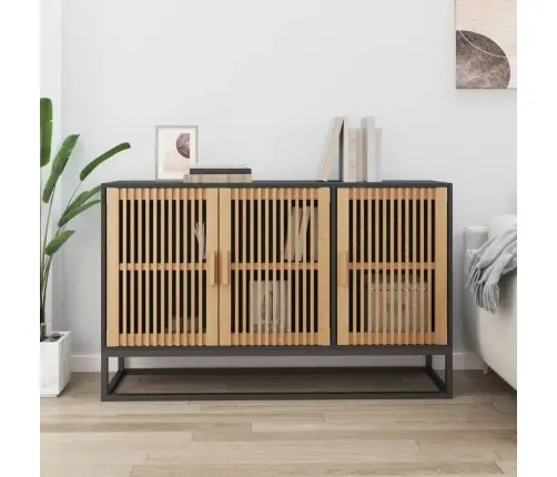 Kumode, 105X30X65 Cm, Inženierijas Koks, Melna Vidaxl