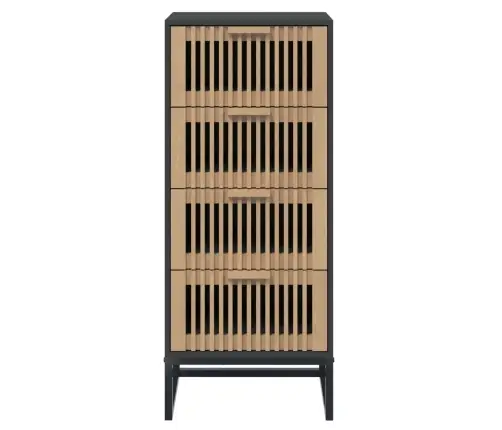 Augstais Skapītis, Melns, 40X30X95 Cm, Inženierijas Koks Vidaxl