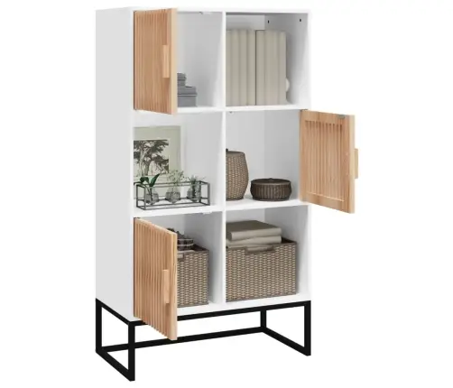 Komoda, Baltos Spalvos, 70X35X125cm Apdirbta Mediena