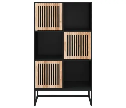 Augstais Skapītis, Melns, 70X35X125 Cm, Inženierijas Koks Vidaxl