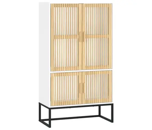 Augstais Skapītis, Balts, 70X35X125 Cm, Inženierijas Koks Vidaxl