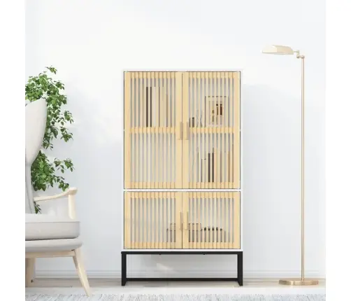 Augstais Skapītis, Balts, 70X35X125 Cm, Inženierijas Koks Vidaxl