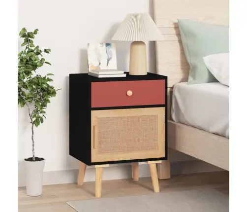 Naktsgaldiņi, 2 Gab., Melni, 40X30X55 Cm, Inženierijas Koks Vidaxl