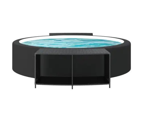 Plaukti, 2 Gab., Melna Pe Rotangpalma Vidaxl