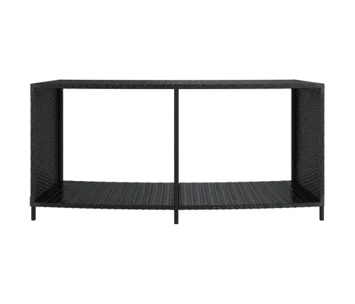 Plaukti, 2 Gab., Melna Pe Rotangpalma Vidaxl