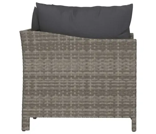 2-Daļīgs Dārza Atpūtas Mēbeļu Komplekts Ar Matračiem, Pelēks Pe Vidaxl