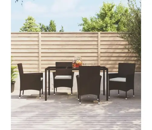 Dārza Krēsli Ar Spilveniem, 4 Gab., Brūns Polietilēna Rotangpalmas Pinums (Tikai Lielbritānijā/Īrijā/Somijā/Norvēģijā) Vidaxl