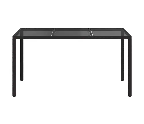 Aia Toitlustamis Laua Must 150 X 90 X 75 Cm Polürotang