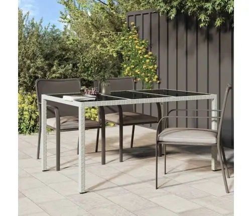 Sodo Valgymo Stalas Balta 150 X 90 X 75 Cm Poli Ratanas