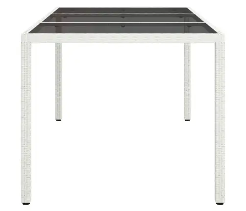 Sodo Valgymo Stalas Balta 150 X 90 X 75 Cm Poli Ratanas