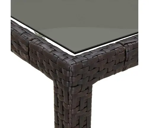 Aia Toitlustamis Laua Pruun 190 X 90 X 75 Cm Polürotang