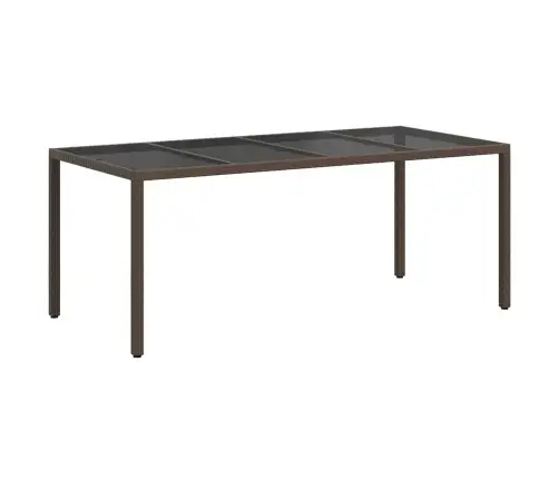 Aia Toitlustamis Laua Pruun 190 X 90 X 75 Cm Polürotang