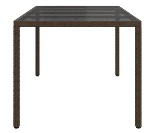 Aia Toitlustamis Laua Pruun 190 X 90 X 75 Cm Polürotang