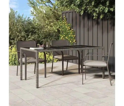 Sodo Valgymo Stalas Pilka 190 X 90 X 75 Cm Poli Ratanas