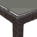 Dārza Ēdamais Galds Brūna 250 X 100 X 75 Cm Poliūtu Rotangpalma Vidaxl