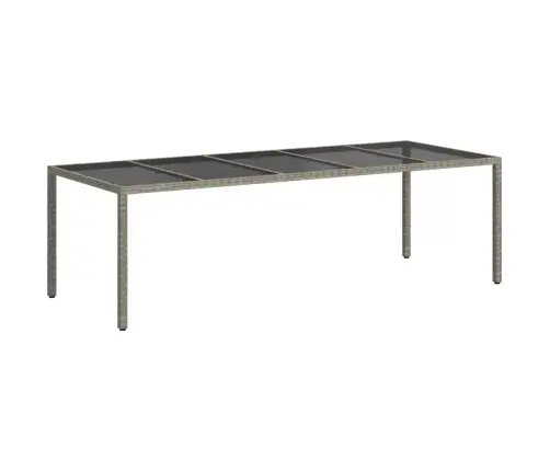 Dārza Ēdamais Galds Pelēka 250 X 100 X 75 Cm Vidaxl