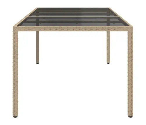 Sodo Valgymo Stalas Smėlio 250 X 100 X 75 Cm Poli Ratanas