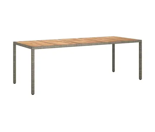 Sodo Valgymo Stalas Pilka 250 X 100 X 75 Cm Poli Ratanas