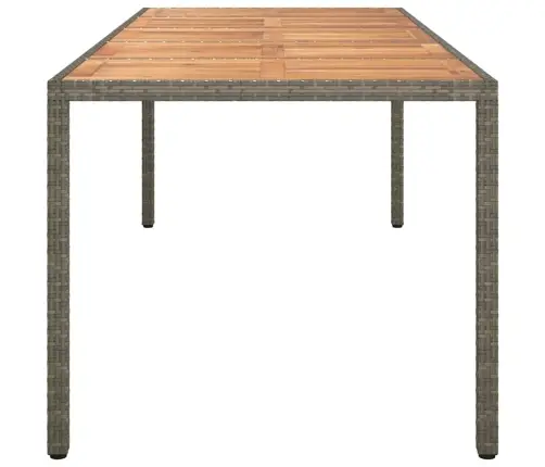 Sodo Valgymo Stalas Pilka 250 X 100 X 75 Cm Poli Ratanas