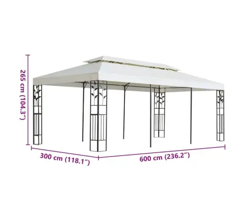 Varjualune, Topeltkatusega, 6 X 3 M, Teras