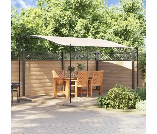 Stoginė, Kreminės Spalvos, 4X3M, Audinys Ir Plienas, 180G/M²