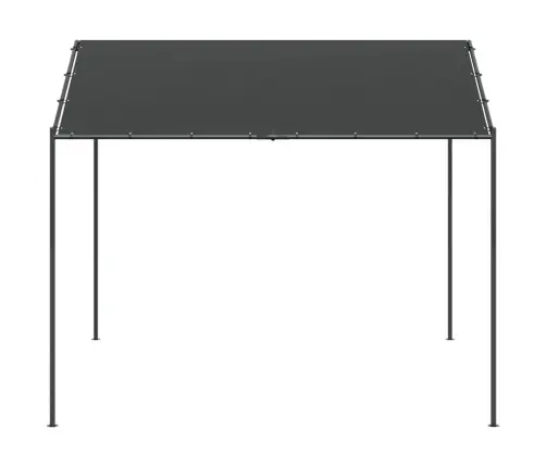 Nojume, Antracītpelēka, 3X3 M, Tērauds Un Audums Vidaxl