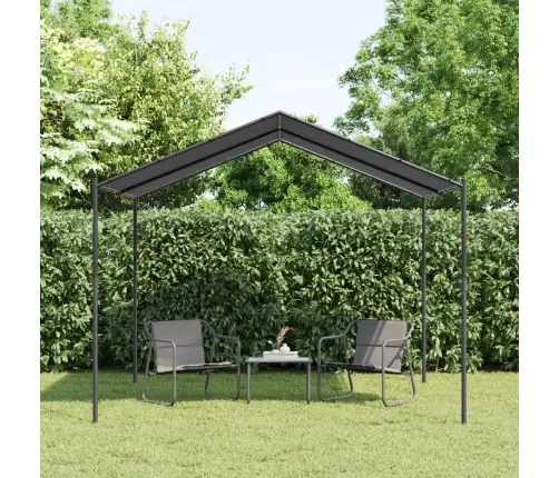 Nojume, Antracītpelēka, 3X3 M, Tērauds Un Audums Vidaxl