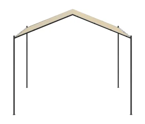 Nojume, Bēša, 3X3 M, Tērauds Un Audums Vidaxl