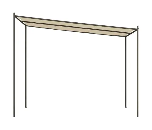Nojume, Bēša, 3X3 M, 180 G/M², Audums Un Tērauds Vidaxl