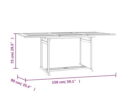 Piecdaļīgs Dārza Mēbeļu Komplekts, Masīvs Tīkkoks Vidaxl