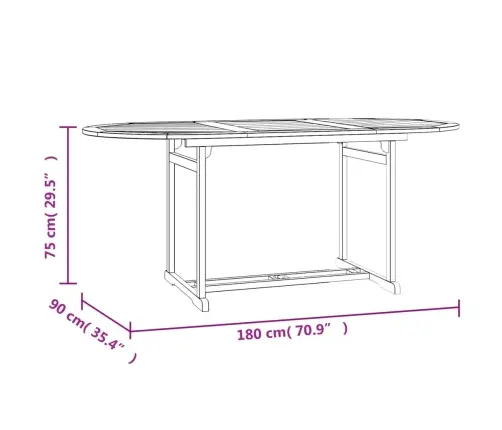 7-Daļīgs Dārza Mēbeļu Komplekts, Masīvs Tīkkoks Vidaxl