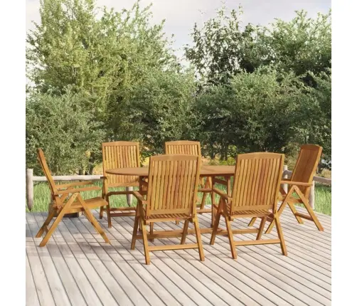 7-Daļīgs Dārza Mēbeļu Komplekts, Masīvs Tīkkoks Vidaxl