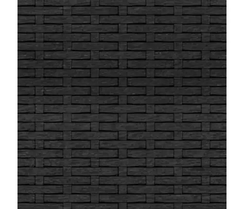 Trīsvietīgs Dārza Dīvāns Ar Matračiem, Melna Pe Rotangpalma Vidaxl