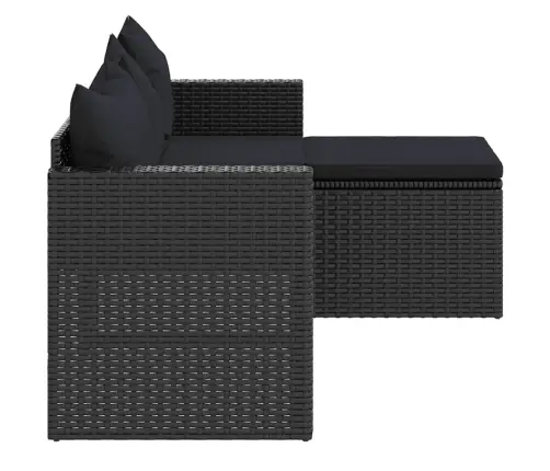 Aiamööbli Komplekt, Must, Polürotang