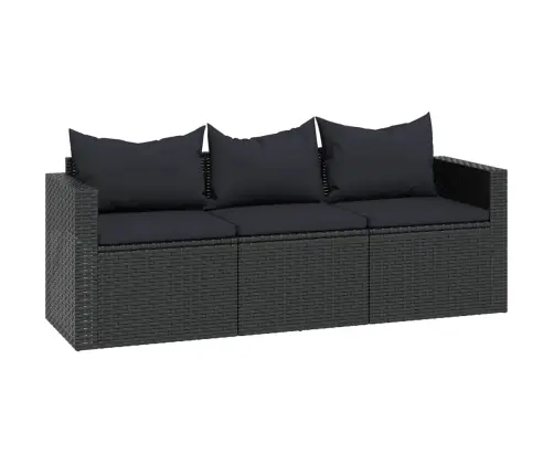 Aiamööbli Komplekt, Must, Polürotang