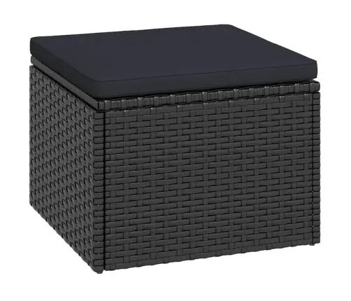 Aiamööbli Komplekt, Must, Polürotang