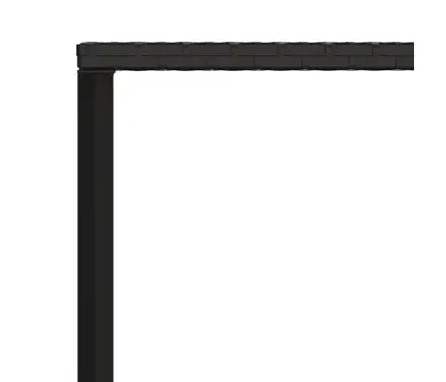 2-Daļīgs Dārza Mēbeļu Komplekts, Matrači, Melna Pe Rotangpalma Vidaxl