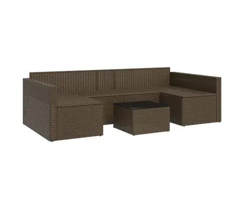 2-Daļīgs Dārza Atpūtas Mēbeļu Komplekts, Brūna Pe Rotangpalma Vidaxl