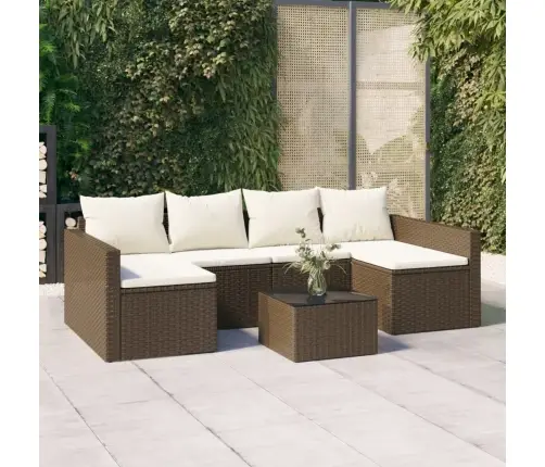 2-Daļīgs Dārza Atpūtas Mēbeļu Komplekts, Brūna Pe Rotangpalma Vidaxl