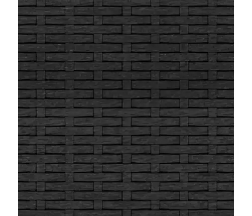 2-Daļīgs Dārza Atpūtas Mēbeļu Komplekts Ar Matračiem, Pe, Melns Vidaxl