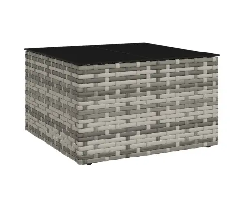 2-Daļīgs Dārza Atpūtas Mēbeļu Komplekts Ar Matračiem, Pelēks Pe Vidaxl