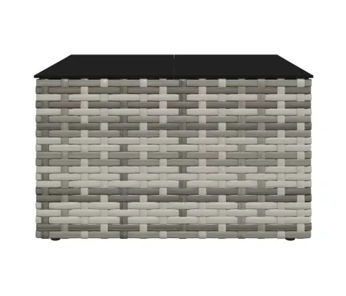 2-Daļīgs Dārza Atpūtas Mēbeļu Komplekts Ar Matračiem, Pelēks Pe Vidaxl