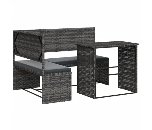 L-Kujuline Aiadiivan Koos Laua Ja Patjadega, Hall, Polürotang