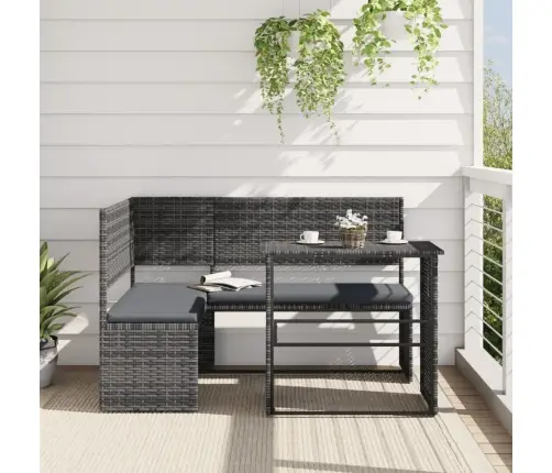 L-Kujuline Aiadiivan Koos Laua Ja Patjadega, Hall, Polürotang