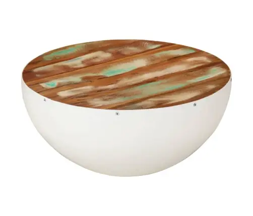 Bļodas Formas Kafijas Galdiņš, Ø50X24 Cm, Pārstrādāts Masīvkoks Vidaxl Bļodas Formas Kafijas Galdiņš, Ø50X24 Cm, Pārstrādāts Masīvkoks Vidaxl