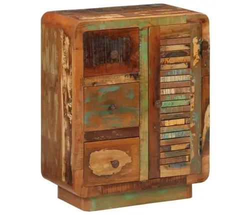 Kumode Ar 3 Atvilktnēm, 55X30X70 Cm, Pārstrādāts Masīvkoks Vidaxl