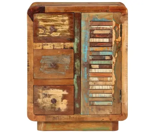 Kumode Ar 3 Atvilktnēm, 55X30X70 Cm, Pārstrādāts Masīvkoks Vidaxl