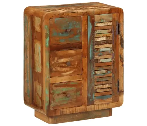 Kumode Ar 3 Atvilktnēm, 55X30X70 Cm, Pārstrādāts Masīvkoks Vidaxl