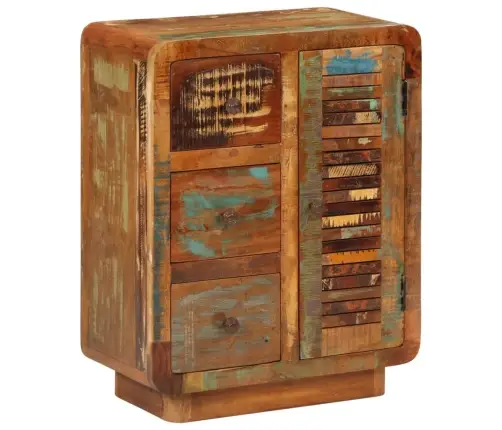 Kumode Ar 3 Atvilktnēm, 55X30X70 Cm, Pārstrādāts Masīvkoks Vidaxl