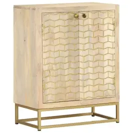Kumode Ar 2 Durvīm, 55X30X70 Cm, Mango Masīvkoks Vidaxl